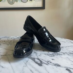 Zara Patent Black Loafers